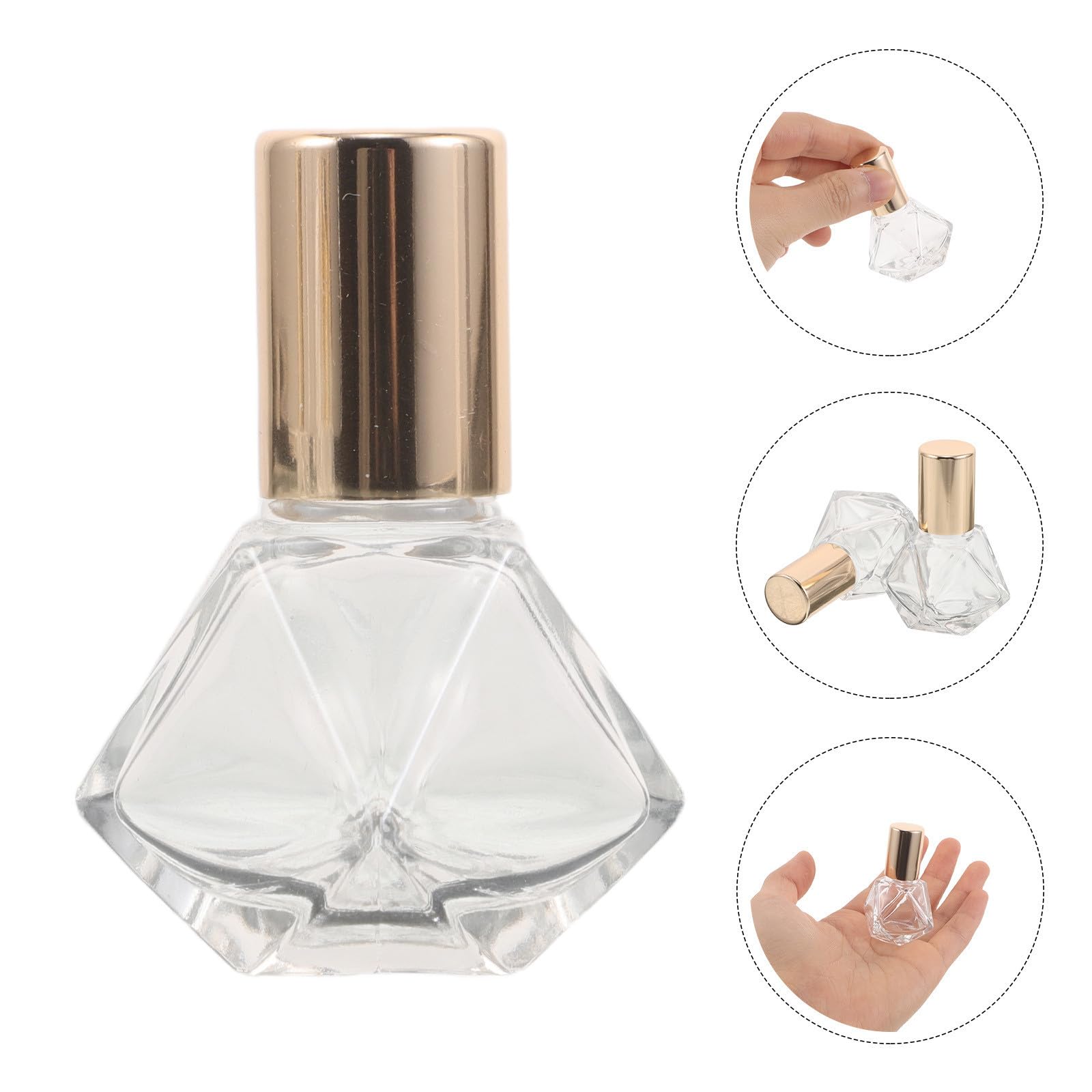COHEALI 36 Pezzi Bottiglie Roll-on in Vetro da 8ml per Aromaterapia, Ricaricabili e Antiperdita con Applicatore a Sfera, per Viaggi e Uso Domestico