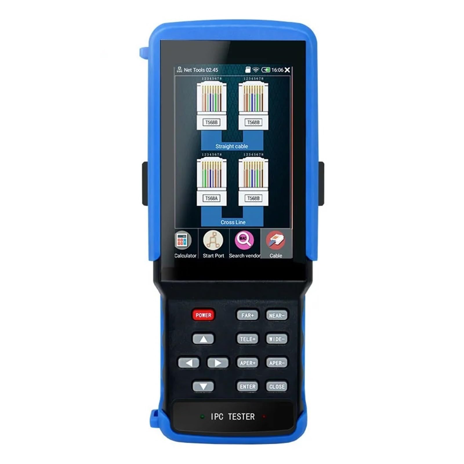IPC-9310S Plus 4,5-calowy Ekran Dotykowy Tester CCTV Monitor 4K H265 IPC CVI TVI AHD 8MP Test Kamery DC12V Out POE,Narzędzie bezpieczeństwa(Tester only)