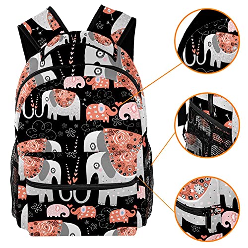 Sac à dos durable filles et garçons léger imprimé floral