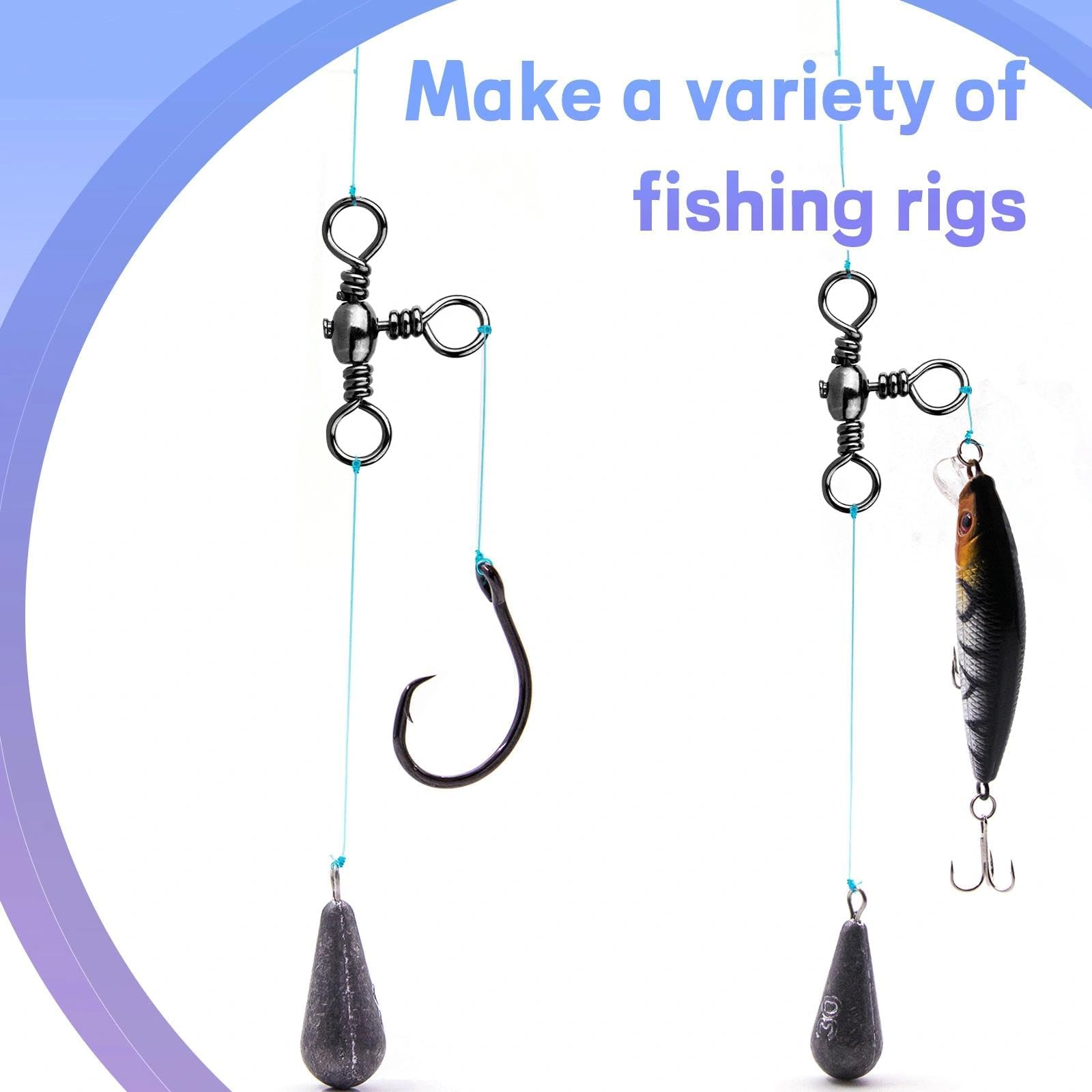 Natufish 3-kierunkowe krętliki wędkarskie - 25 szt. trójdrożny obrotowy czarny T-Turn Barrel obrotowe złącze o wysokiej wytrzymałości do łowienia sumów