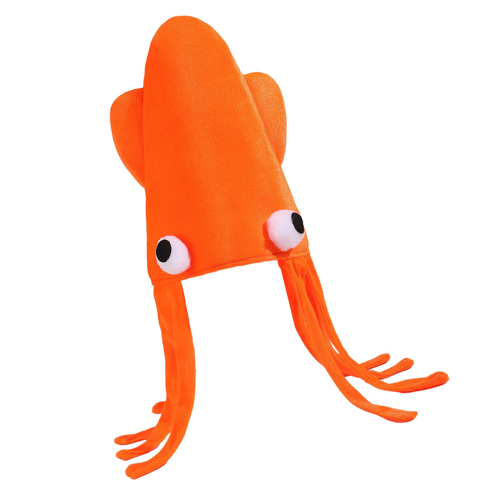 Elnwnnkc Cuttlefish Hat with Long Tassels for Masquerade Party Cosplay Event Soft Headgear for Stage Show Halloween Dressingup Halloween Costume Hat