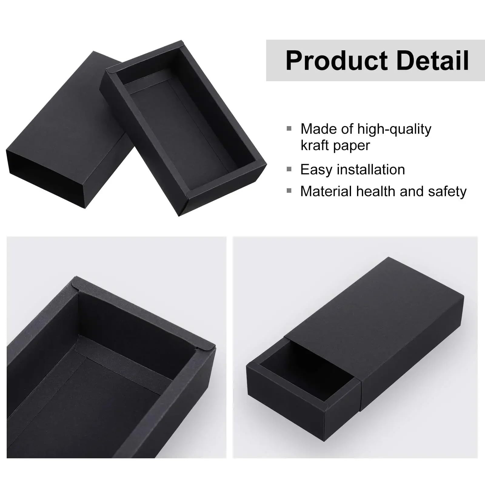 Cajas de CartóN Kraft para Labiales Caja de cajones Kraft 20 piezas con ventana PVC