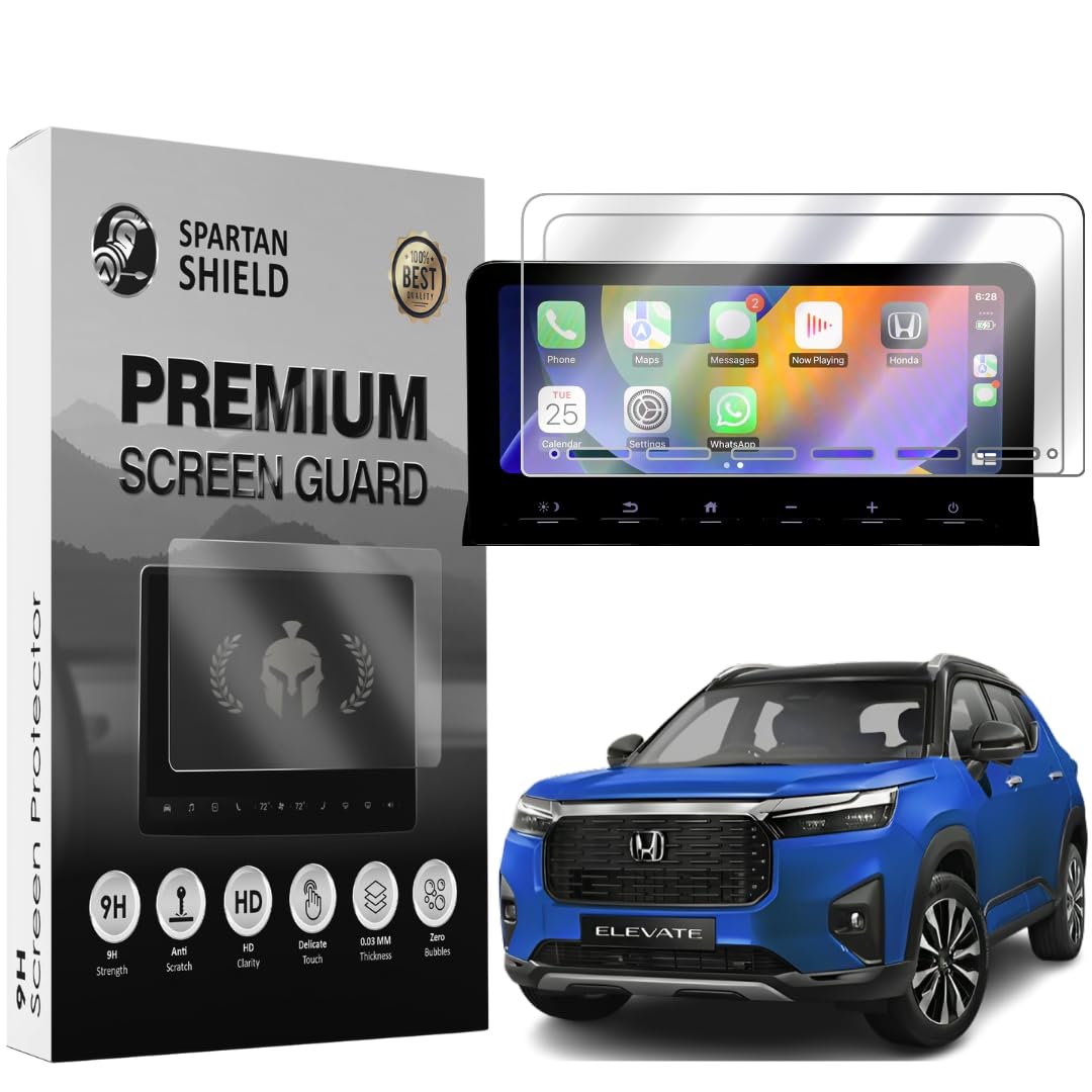 Spartan Shield TouchScreen Guard Compatible With HONDA ELEVATE 2023 ZX Top Model 10.25 INCH || GPS Infotainment System Accessory || Car Audio Display Screen Protector [Not Tempered Glass] (PACK OF 2) (B0CJZSHR29) Amazon Price History, Amazon Price Tracker
