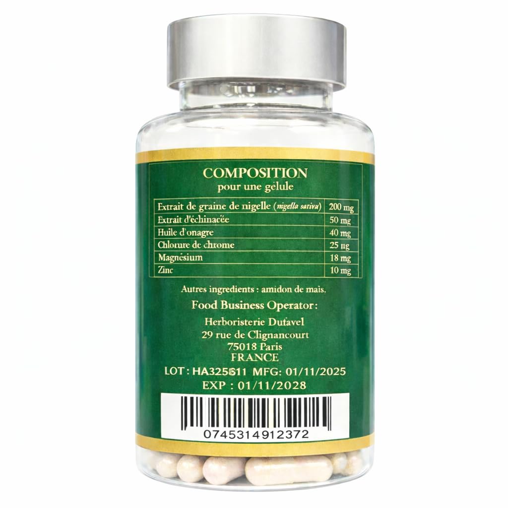 Cápsulas de Nigella Rica en Timoquinona 20 mg – Biodisponibilidad máxima – Vegano & Halal – La única forma estudiada científicamente – 90 cápsulas (curación de 3 meses)