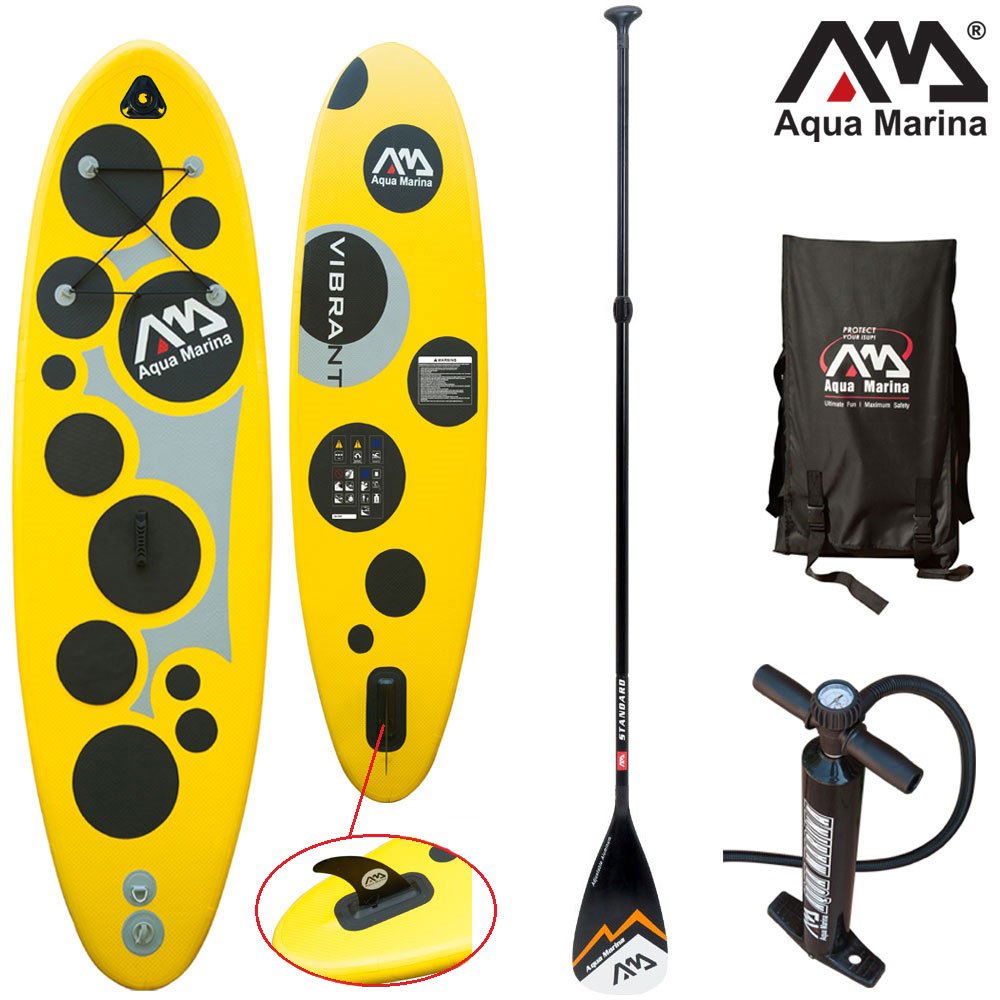 Aquamarina 'Aqua Marina Vibrant 8' 7 Inflatable SUP Board Women's Inflatable Stand Up Paddle Board, Includes 1 Ball + 1 Pump, Fin & Carry Case