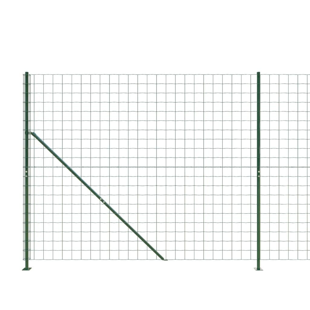 Homgoday Cerca de Alambre con Brida Verde 1,4x10 m, Valla de Malla, Tensión Cerca Alambrada, Malla Metálica para Plantas y Animales, múltiples usos Tipo 3