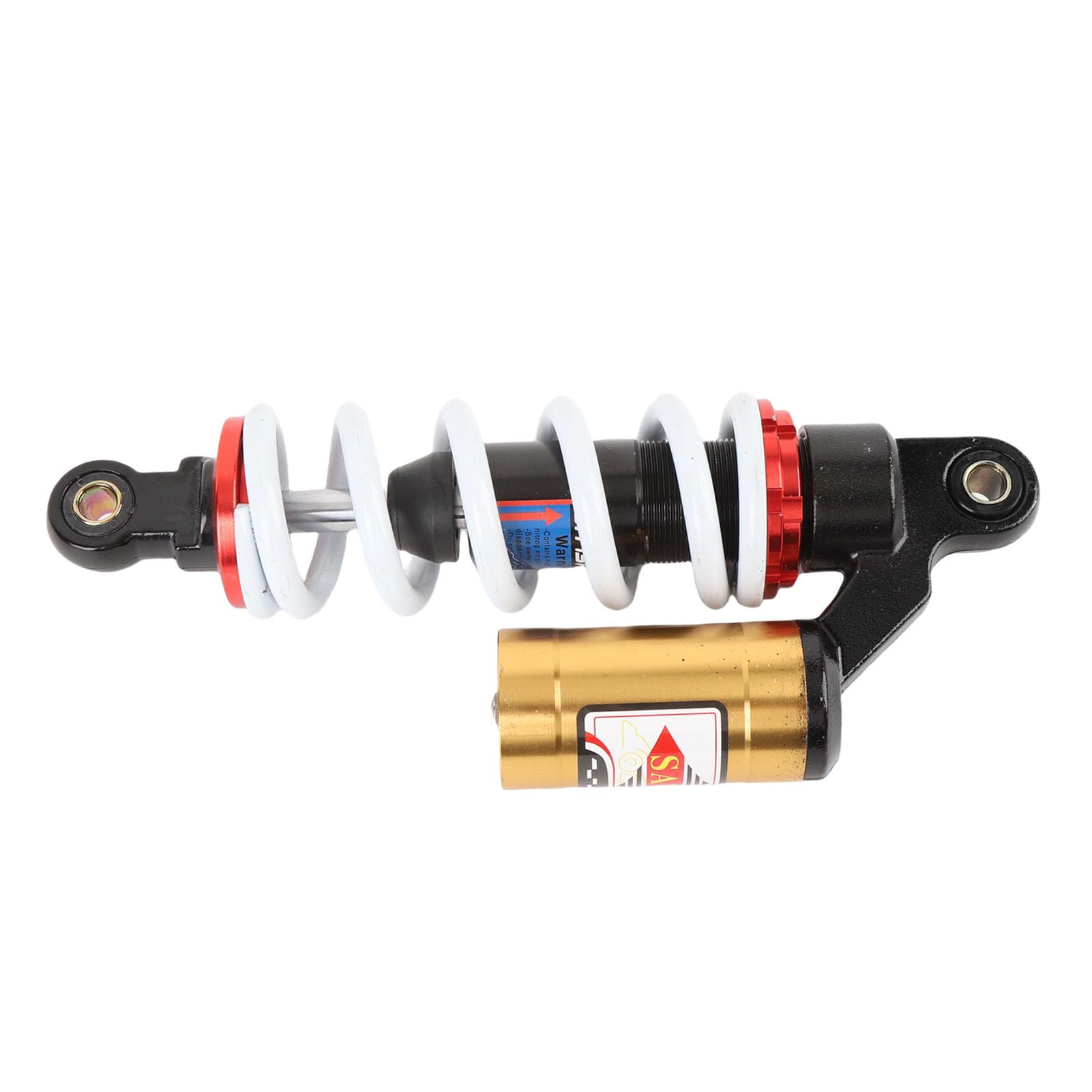 Dilwe 250mm Regulowany Amortyzator Motocyklowy Amortyzator Zawieszenia Sprężynowego ze Stopu Aluminium 10mm Otwór Montażowy Regulowane Tłumienie dla Quada ATV Motor Terenowy Gokart Skuter