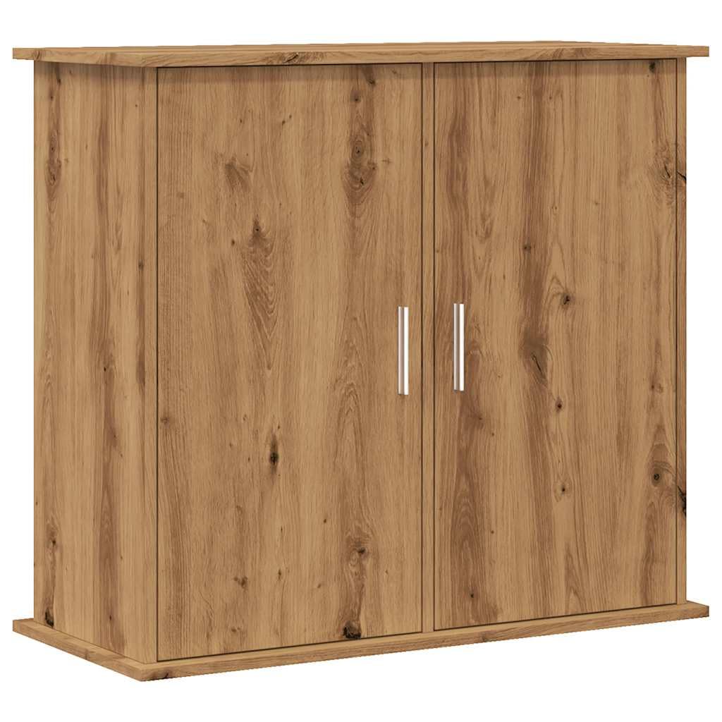 vidaXL Aquarium Stand - Artisan Oak Engineered Wood Fish Tank Stand with Storage, 81x36x73 cm - Modern Fish Tank Cabinet
