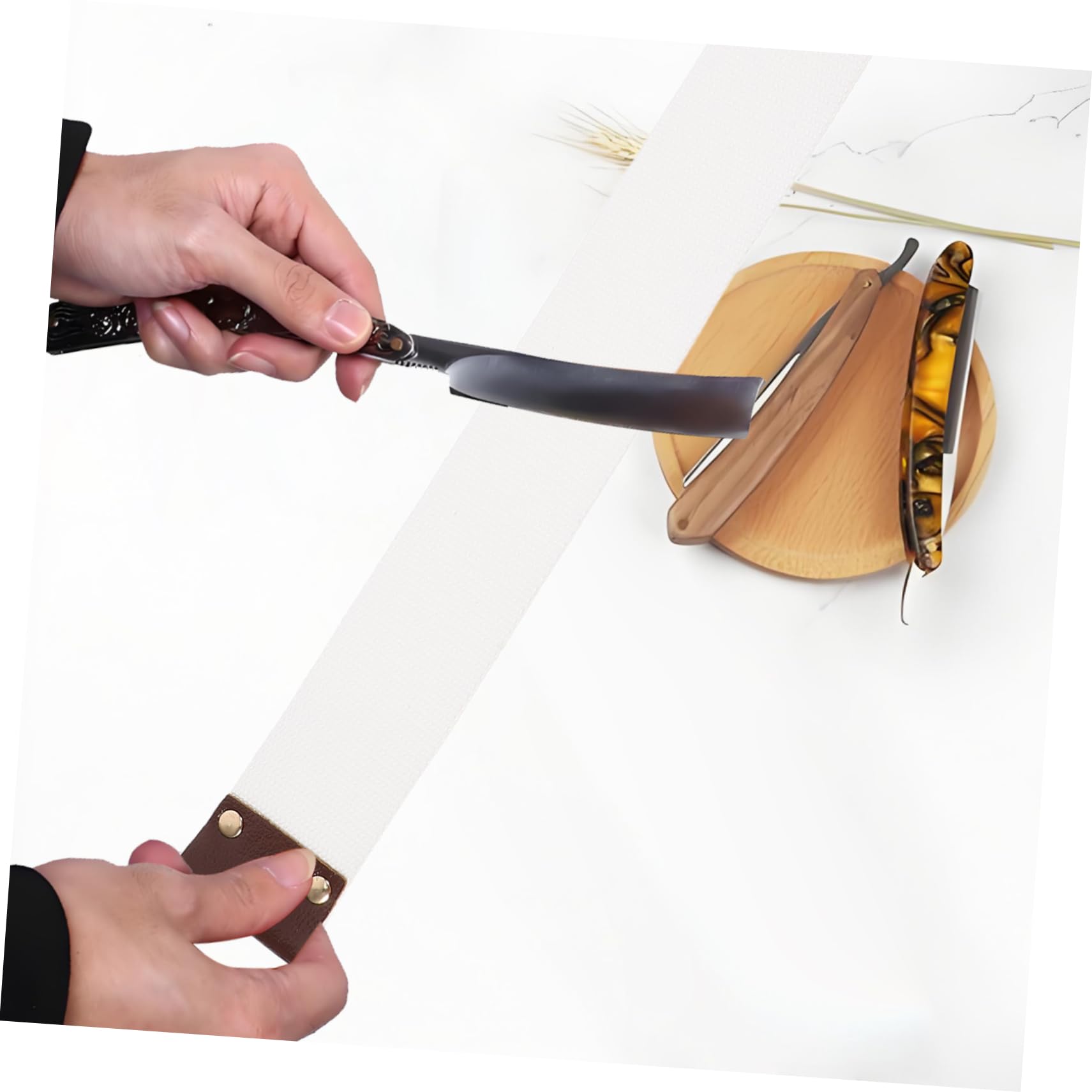 SHERCHPRY Strop Easy to Use Sharpening Strap for and Shaving Belt