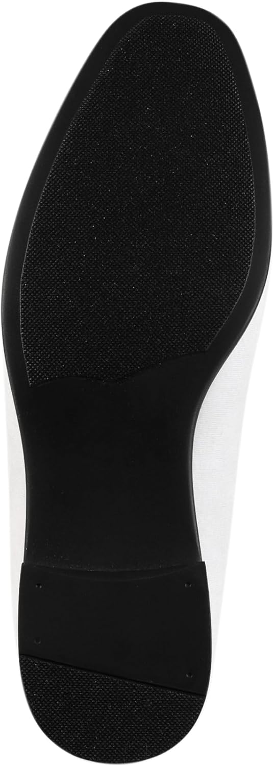 Amali Bradford - Microfiber Men's Slip-On Loafer with Gold Metal Bit - Smoking Slip On Dress Shoes for Men - Microfiber Formal Loafers for Men