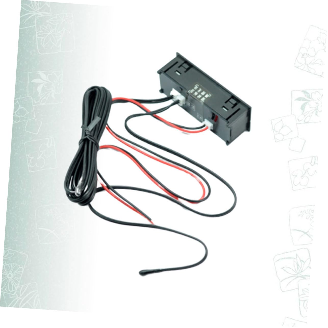 Cabilock Automotive Digital Clock Thermometer with Dual Display for Internal and External Measurement Easy Install Suction Design Suitable for Fish Tank Outdoor Use