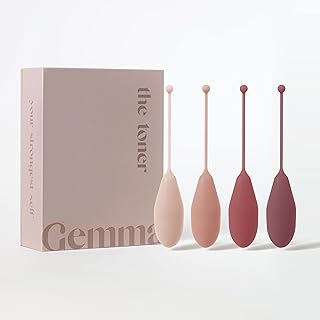 Gemma Products The Toner Kegel Weights for Women - Set of 4 | Premium Kegel Balls for Women for Pelvic Floor Muscle Strengthening and Tightening | Kegel Exercise Products for Women