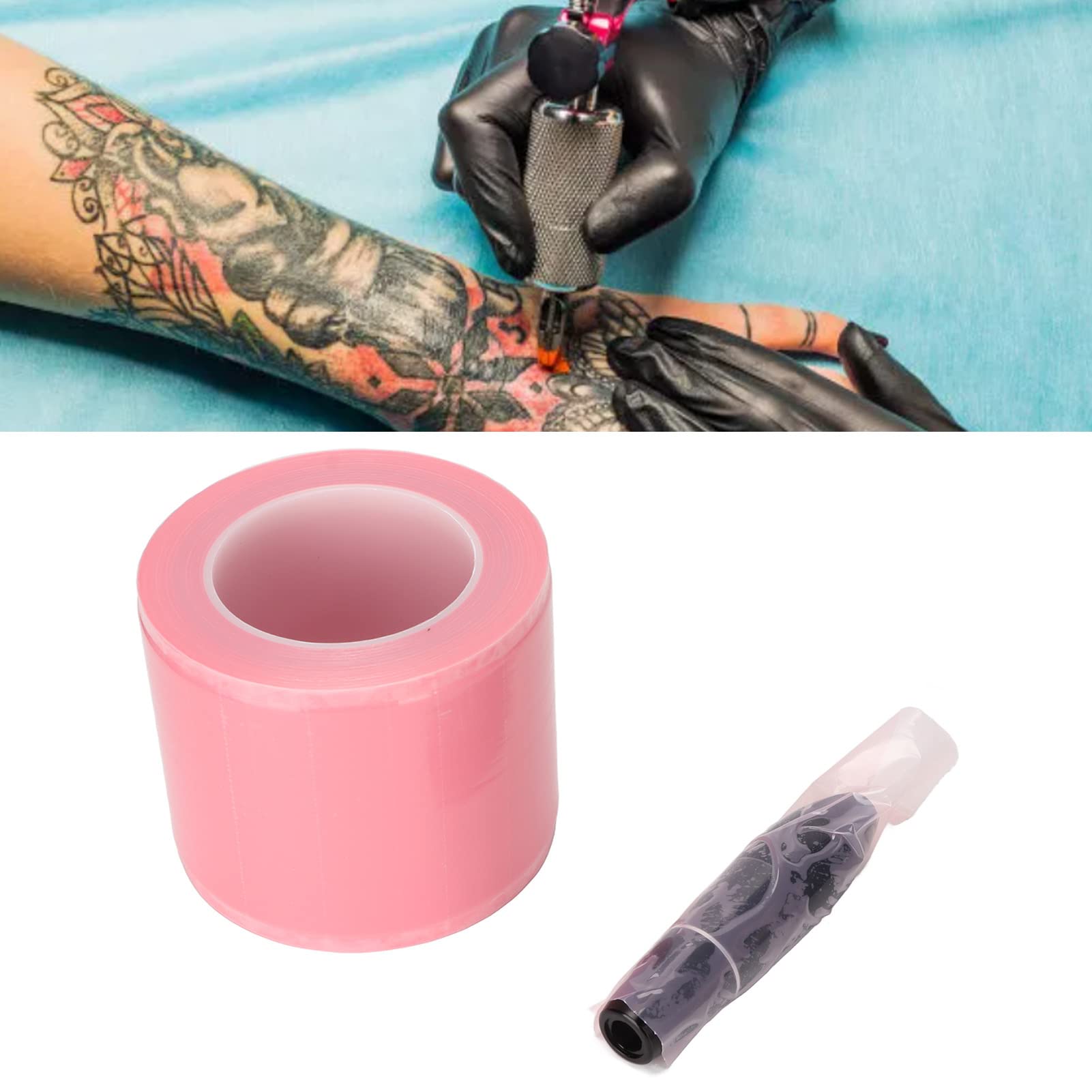 Barriereband, einfache Bedienung, Staubschutz, Einweg-Tattoos, für Zahnpflege (Rosa)