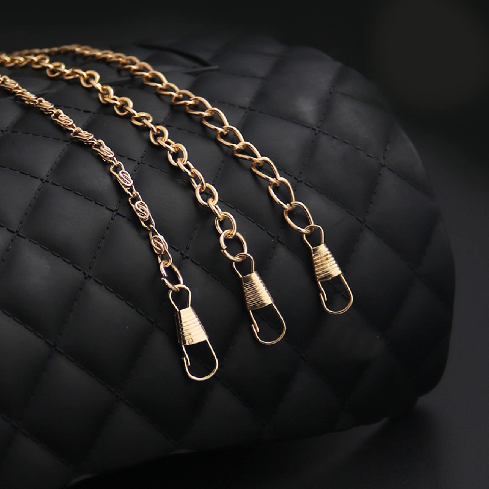 Łańcuszki do torebek, Zamiennik Paska Do Torebki Na Ramię W Kolorze Złotym(Gold 3,2 Pieces)