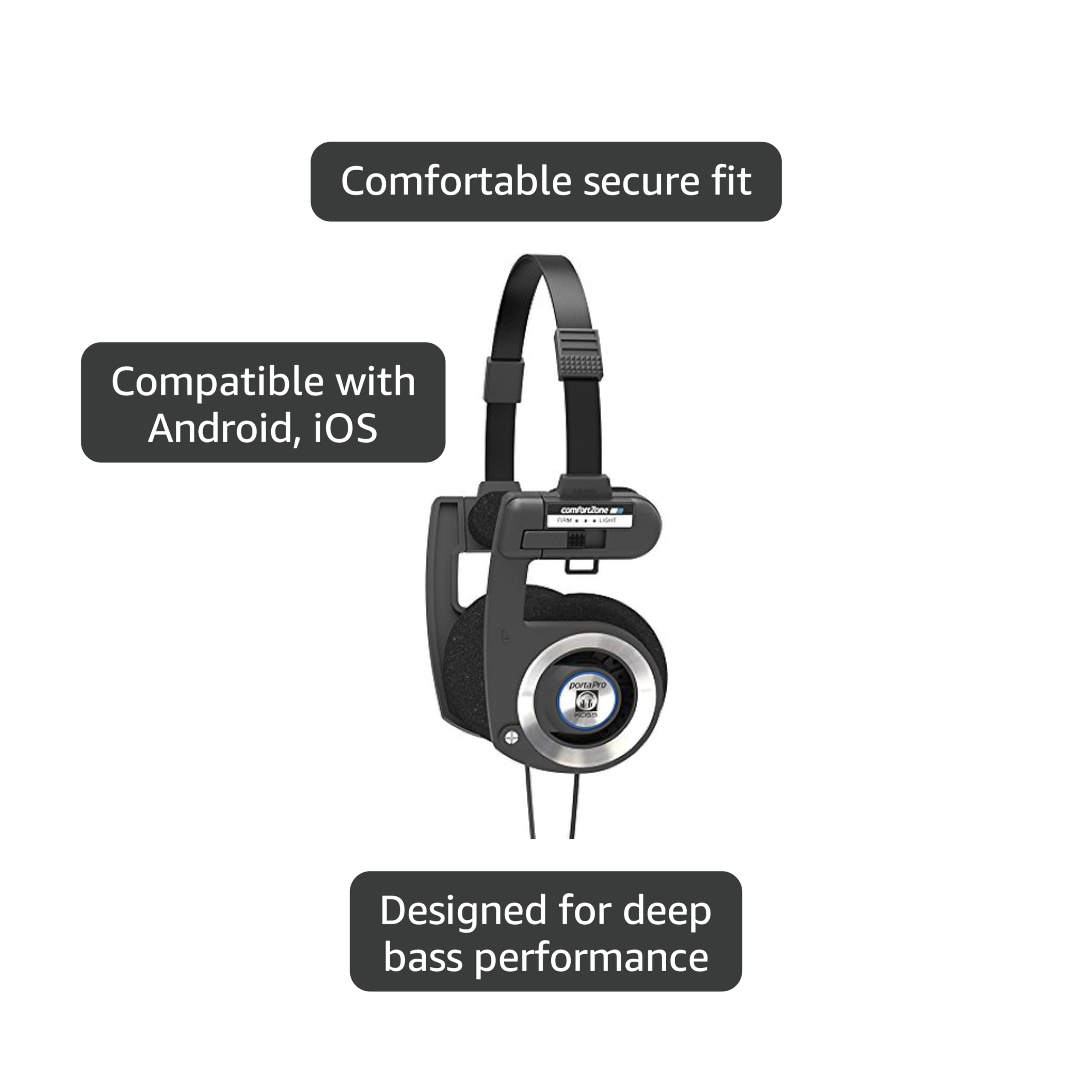 Amazon.co.jp: Koss PortaPro On Ear Headphones with ケース (Black