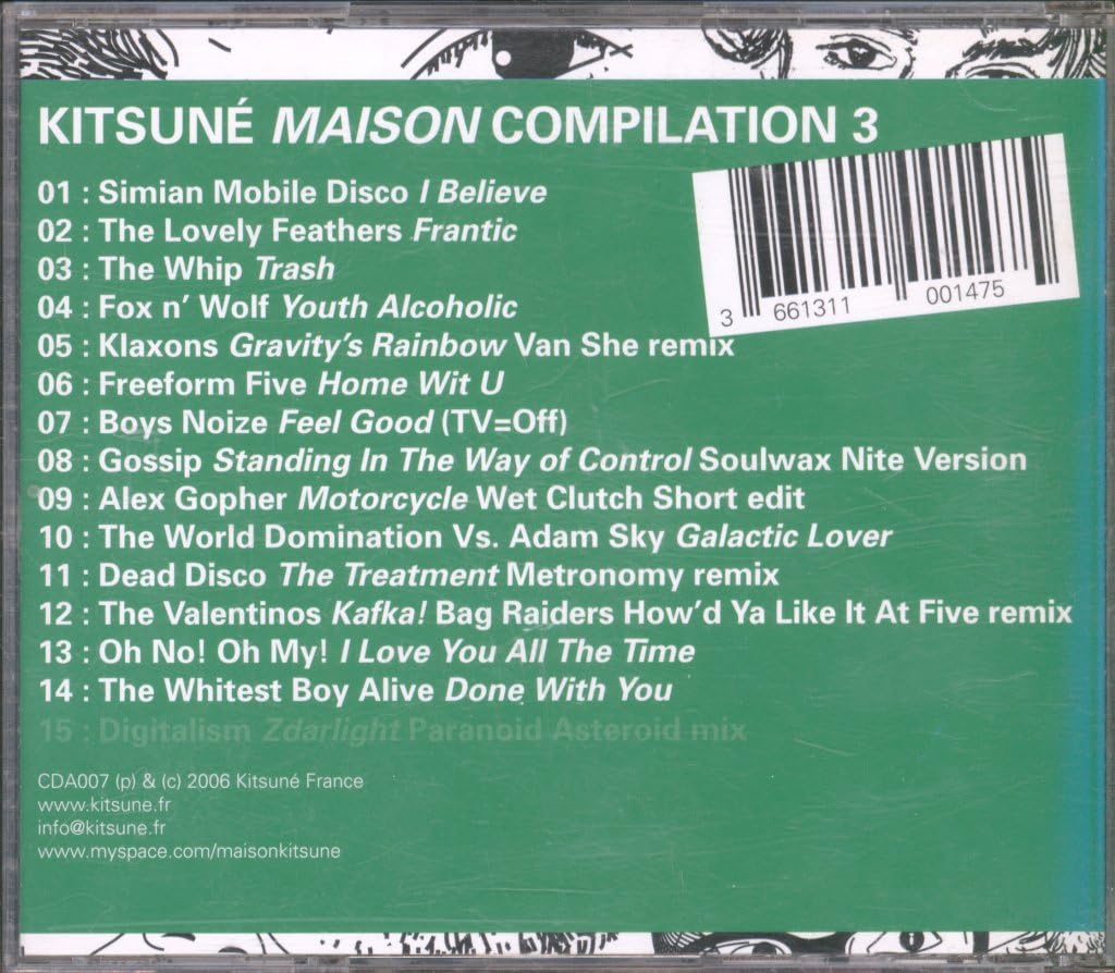 Amazon.co.jp: Kitsune Maison Compilation 3 : Various Artists