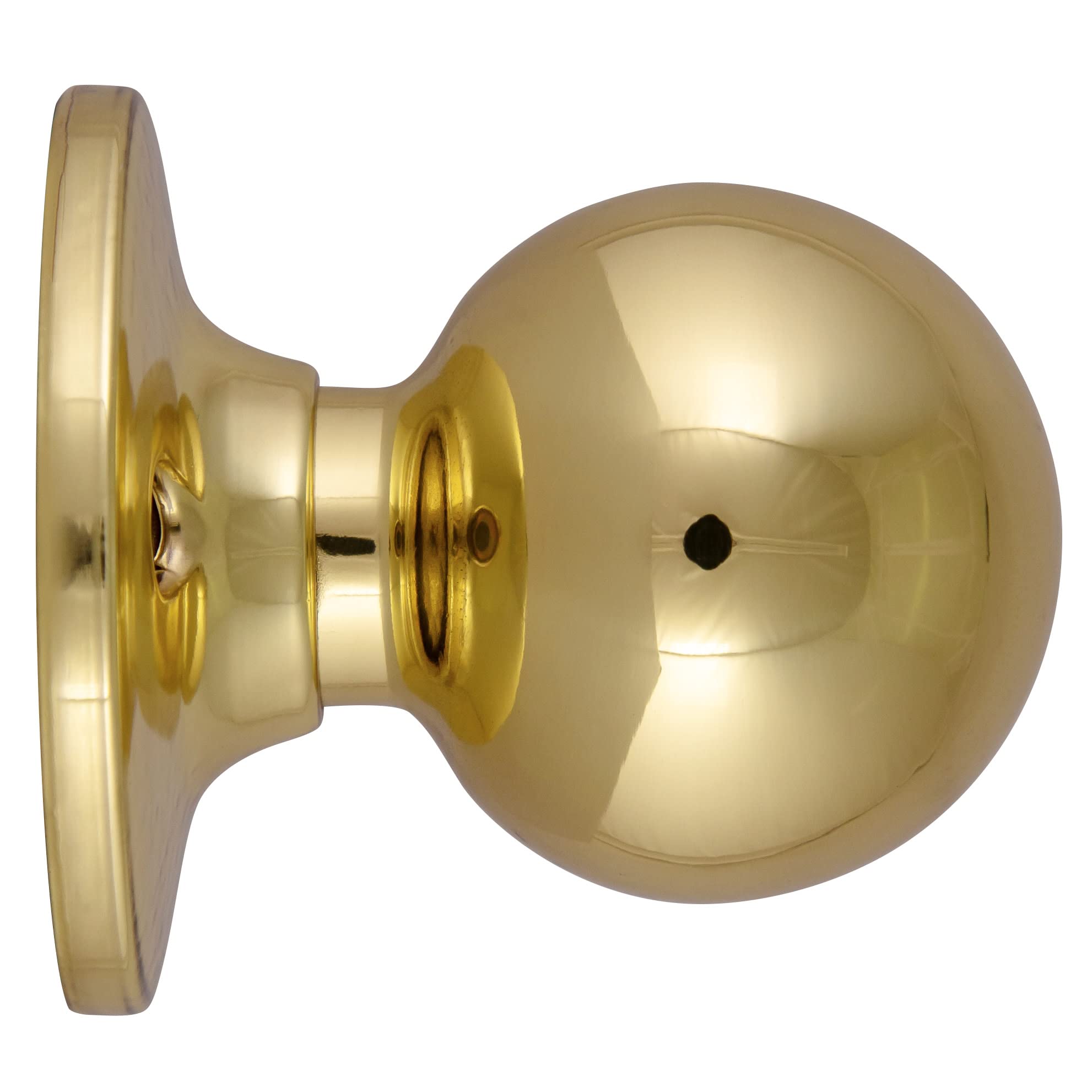 Polished Brass Ball Dummy Door Knob - Design House -7