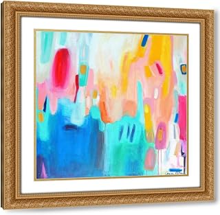 ArtDirect Airport Road 15x15 Gold Ornate Wood Framed with Double Matting Museum Art Print by Rahim, Amira