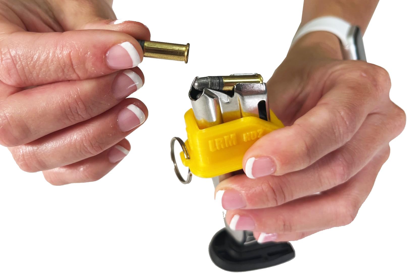 22LR Magazine Speed Loader Compatible with Smith & Wesson M&P 22, M&P 22 Compact, Model 22A, Colt 1911 22LR, Walther P22, PPQ M2 22LR, Quickie Loader LRM (Yellow)