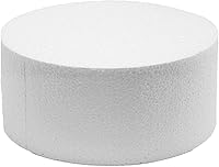 Vista 8 de Global Sugar Art Maniquí de pastel de 9 x 4 pulgadas - Pastel falso de espuma de poliestireno para decoración, exhibición y práctica