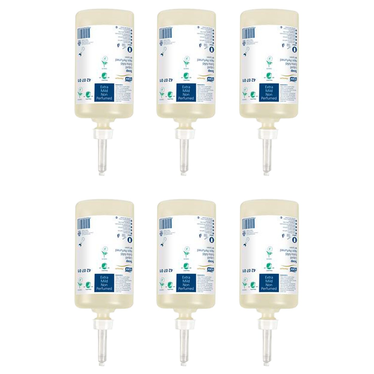 Tork Premium Flüssigseife extra mild S1, Handseife, Seife, 6 Flakons à 1 Liter