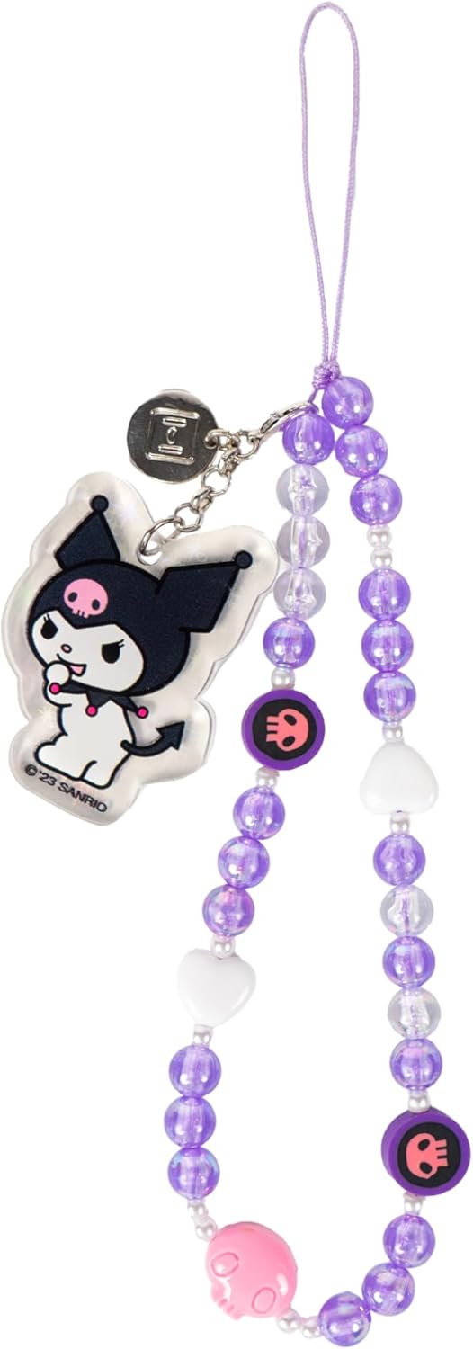 iFace Hello Kitty and Friends Beaded Wristlet Universal Phone Charm Strap - Cute Wrist Chain Lanyard Aesthetic Decor Strap for Cell Phone Camera Keys AirPods Keychains