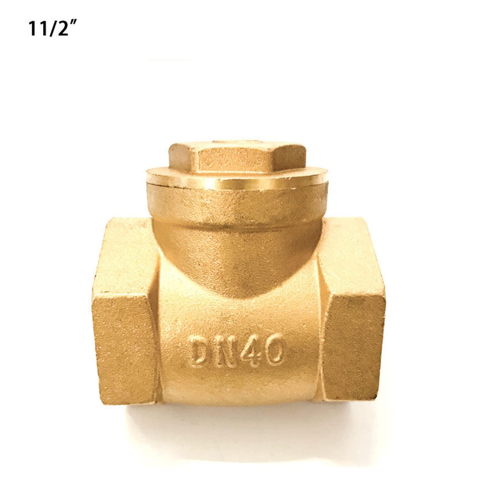 1PCS Orizzontale Filo di Ottone Bocca Valvola Non Ritorno In Filettatura Femmina Ritegno 1/2 "3/4" 1 "2"(1.25 Inch)