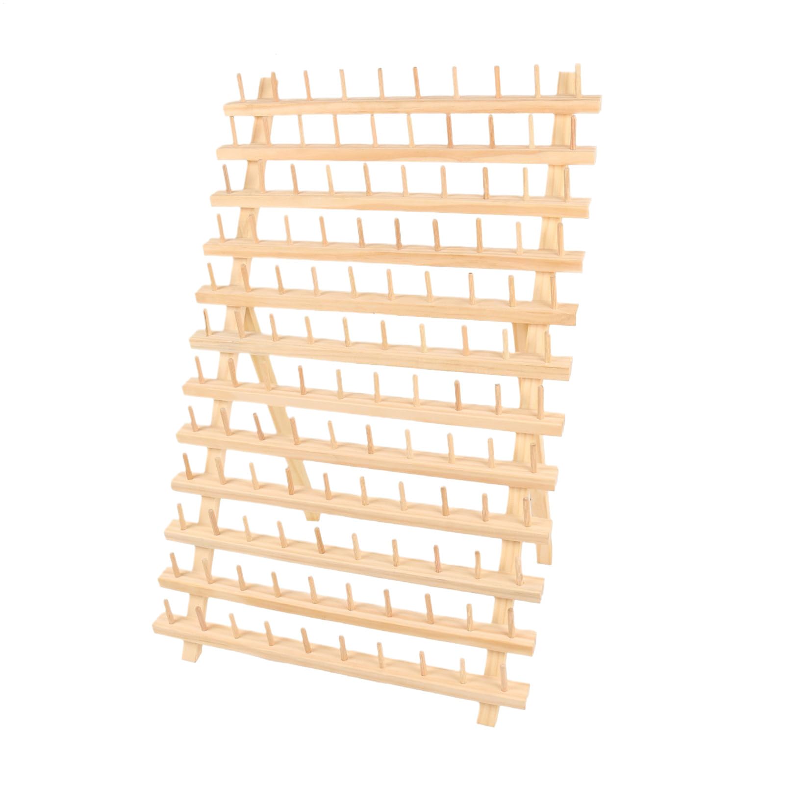 Rangement de fils à coudre compact bois pour optimiser l'étagère