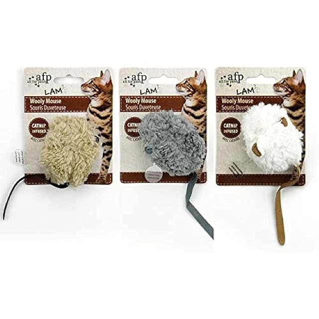 ALL FOR PAWS Juguete Lamb Cat En Forma de Ratoncito, 7 cm