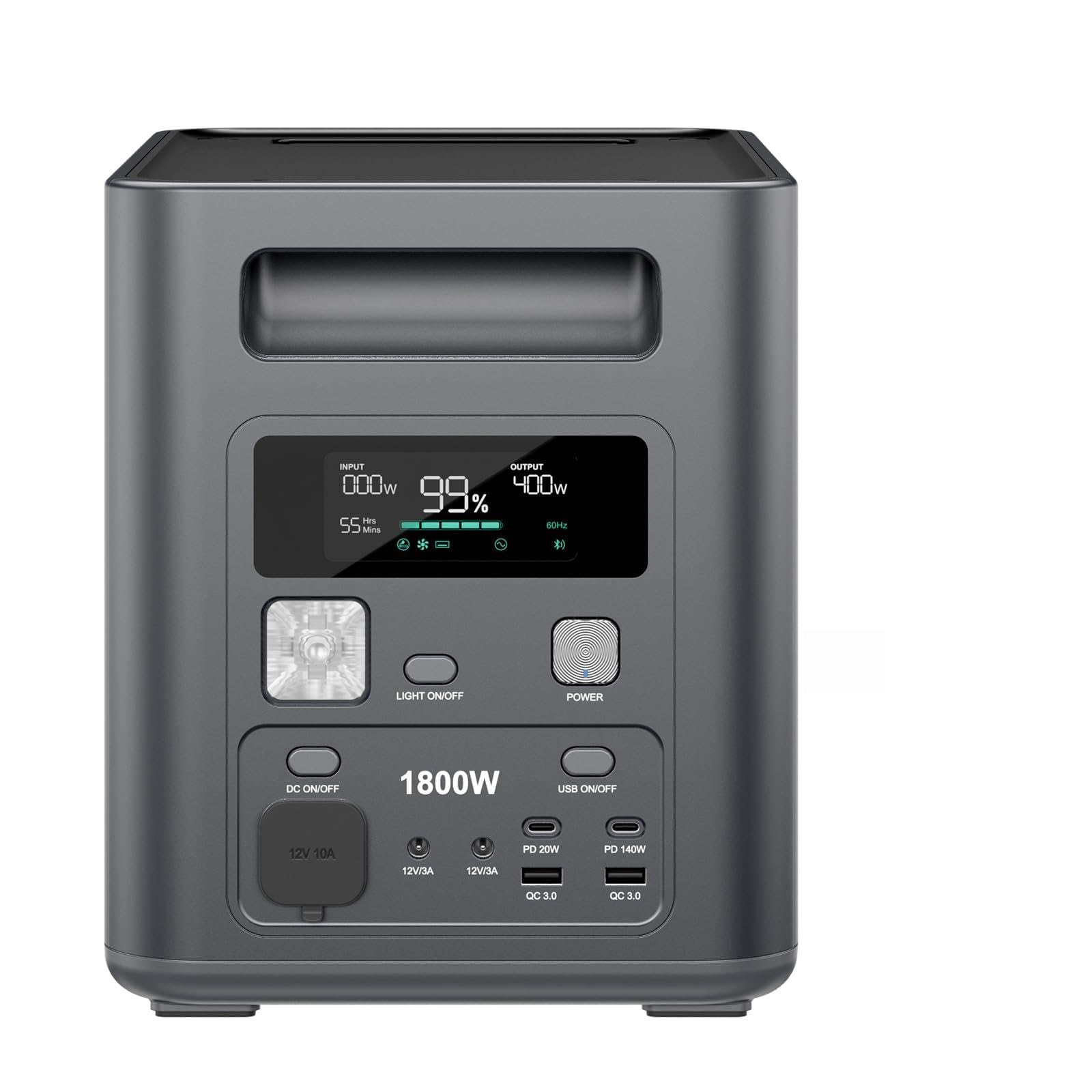 AFERIY 1800W 1024Wh Station Électrique Portable, P180 Générateur Électrique Solaire, Recharge Rapide 0-90% en 60 Min, 220V-240V, Batterie Nomade LiFePO4 avec UPS, BMS, pour Camping, Routier, Vacances