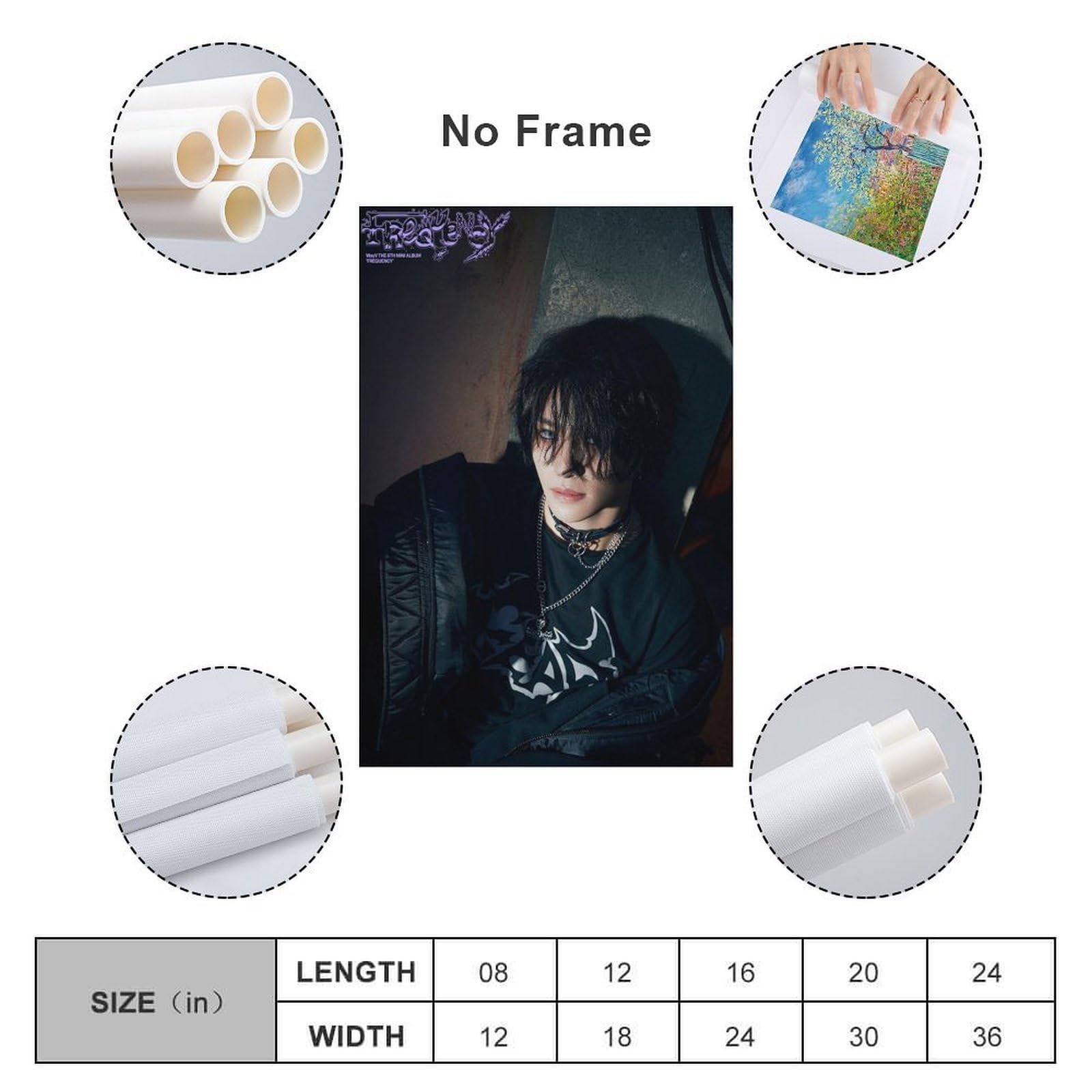 Korean Star Poster Yangyang Wayv FREQUENCY Album Cover 1st Set