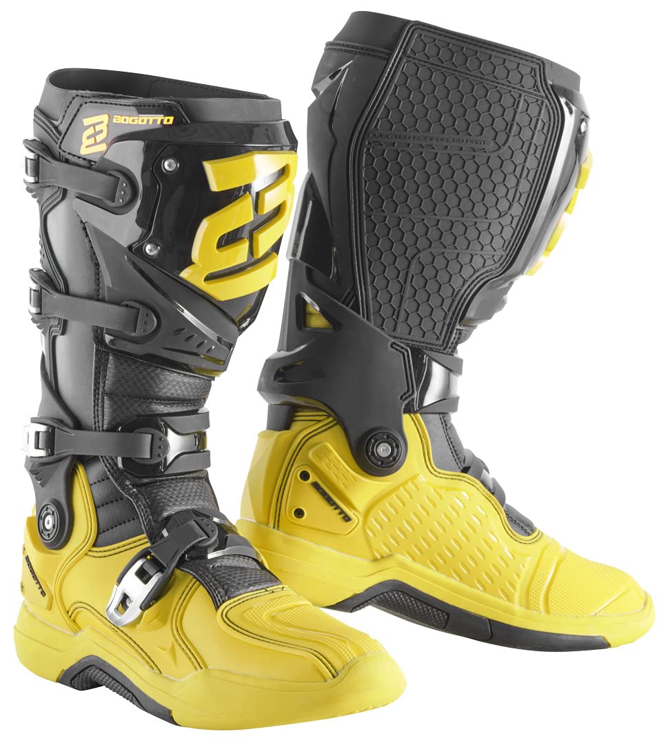 Bogotto MX-7 G Stivali motocross, giallo/nero, 43