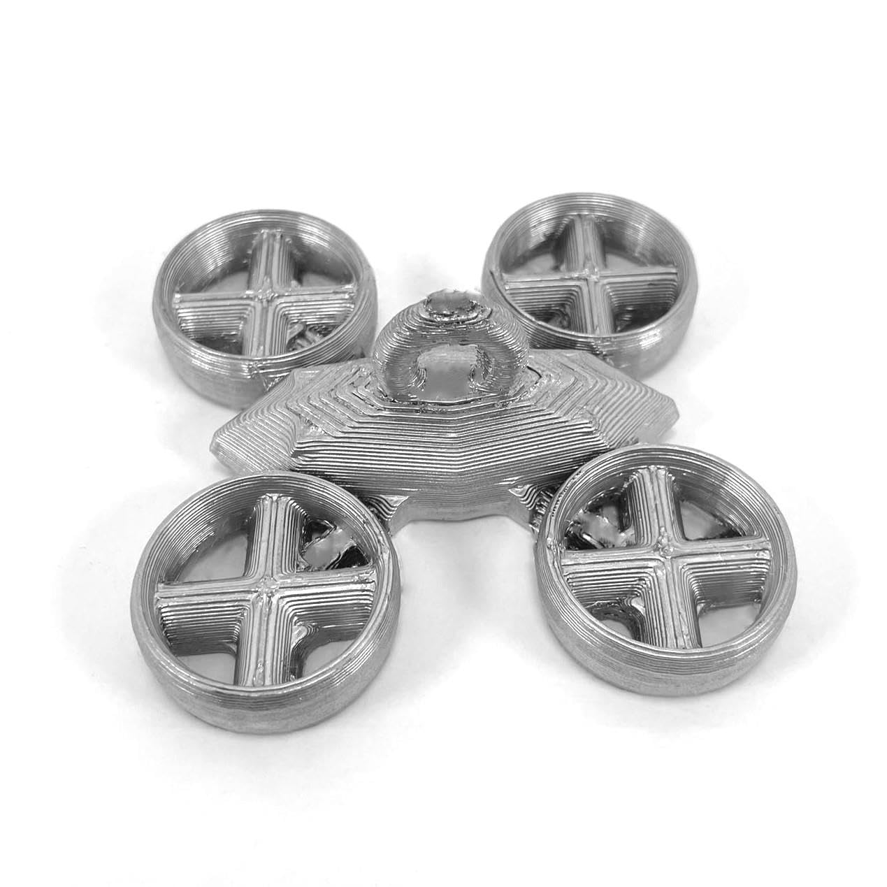 3D Cabin Silver Drone Christmas Tree Bauble Decoration Ornament For Christmas Xmas Noel