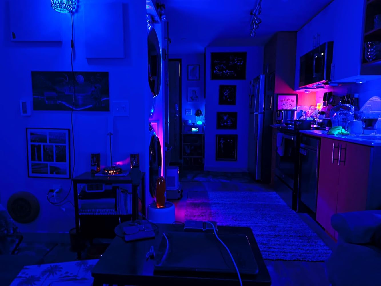 Tedmos Rechargeable Puck Lights | 2400mAh Battery Operated Tap Light RGB Color Changing LED Lighting Wireless with Remote for Under Cabinet, Closet & Classroom