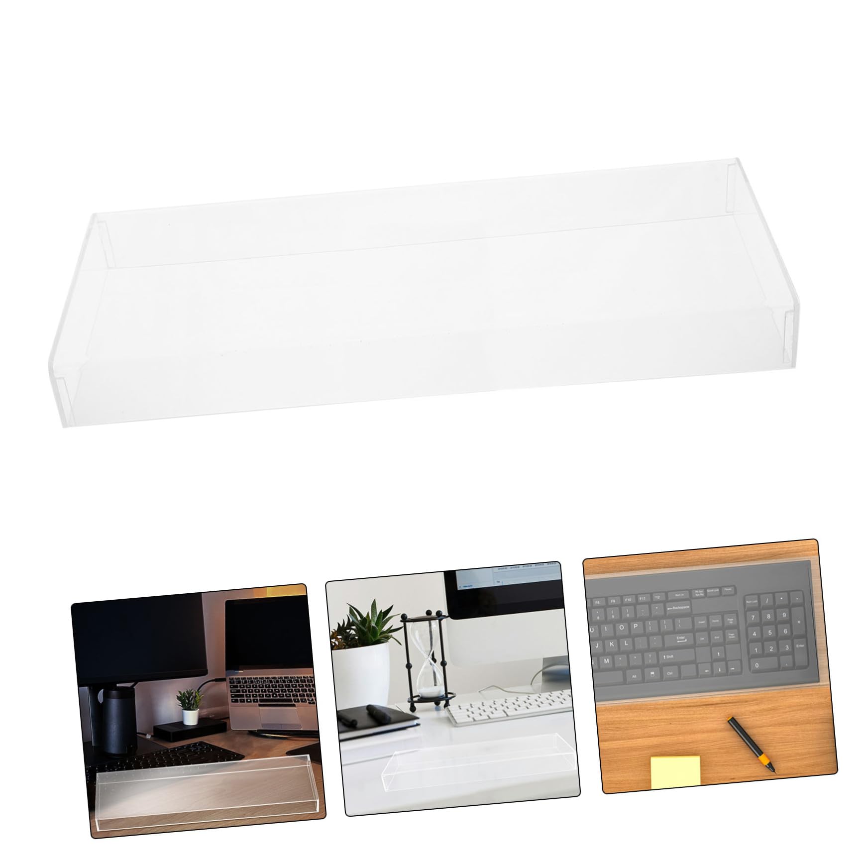 Transparente Acryl Tastaturschutzhülle für 104/108 Tasten, Staubschutz