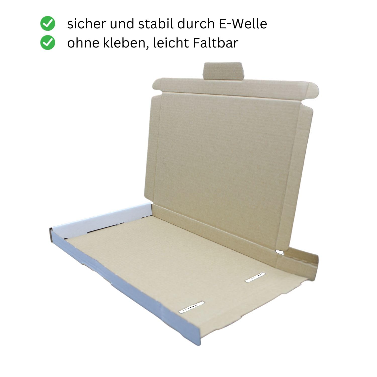 dimapax Großbriefkartons Versand Post Faltschachtel Briefsendung Deutsche Post DHL DPD GLS H Päckchen, Versandkarton, Büchersendung (500x GB2-230 x 160 x 20 mm, Weiß)