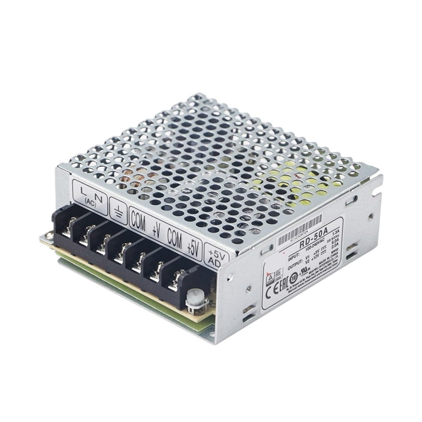 Alimentation à découpage RD-50A Mean Well double sortie AC-DC 5V 12V