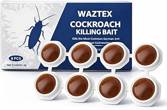 Natural Cockroach Killing Bait Gel | Fast Acting Roach Killer | Pet & Child Safe Eco-Friendly Roach Repellent Traps for Kitchen, Bathroom, Cabinets – Indoor & Outdoor| Long Lasting Protection