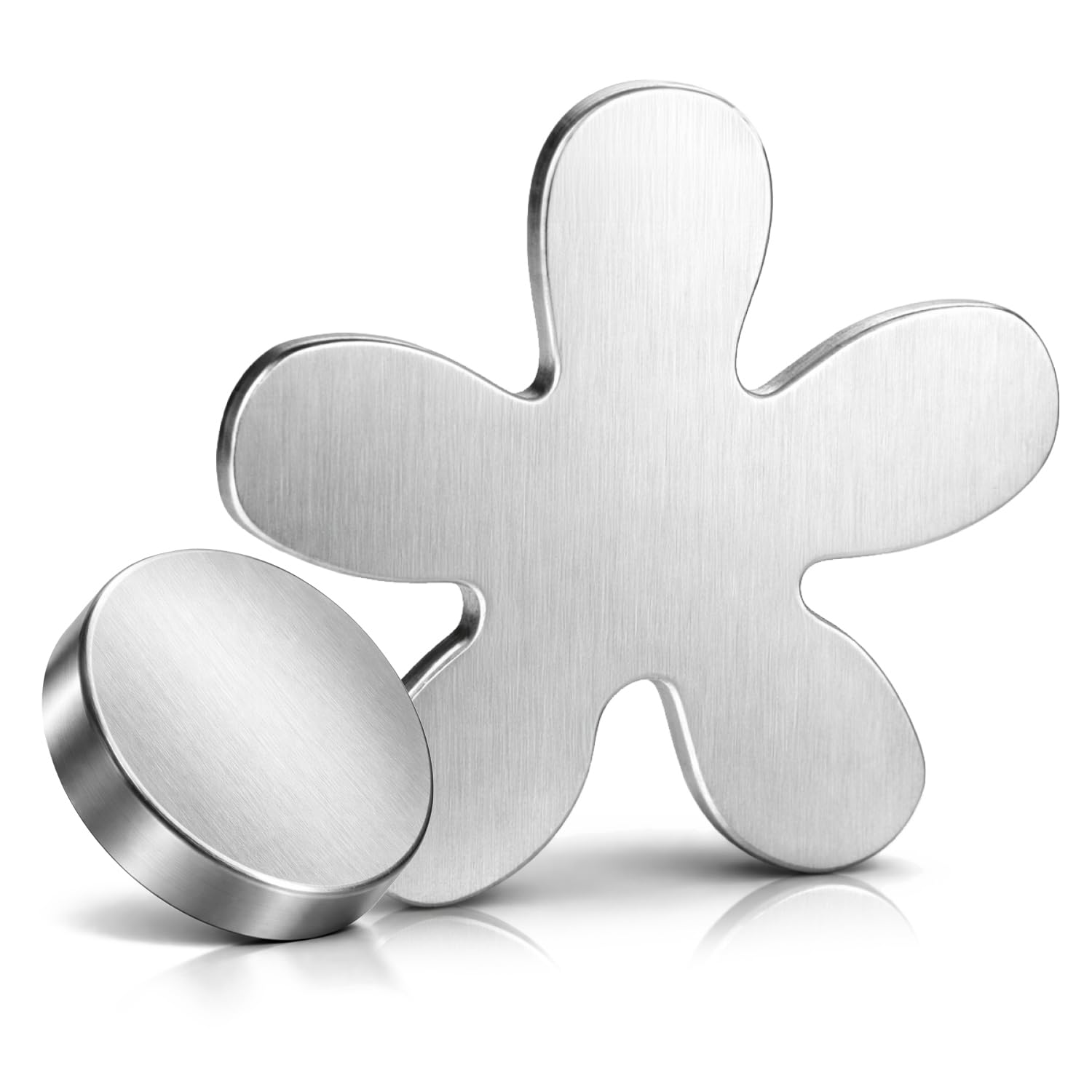 com-four® 4X Pesos Mantel magnéticos Acero Inoxidable - Pinzas Pesadas con imán - Clips sujeción Mesa
