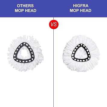 Spin Mop 交換用ヘッド 6個パック モップリフィル Ocedar Triangle Swivel Mops対応 マイクロファイバー100% スイベルモップ 詰め替え用 ディープクリーン 洗濯機洗い可 交換が簡単