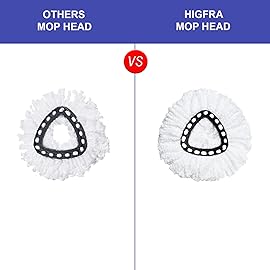 Spin Mop Replacement Head 5 Pack Mop Refill Compatible with Ocedar Triangle Swivel Mops Microfiber Swivel Mop Refill,Deep Clean,Machine Washable and Easy to Replace
