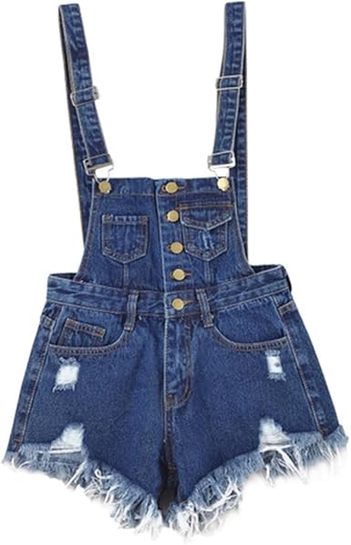 Dark blue overalls shorts Clearance