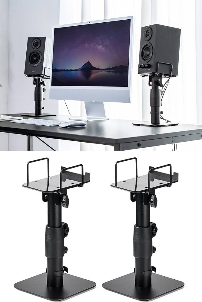 調整可能なスピーカースタンド ブラック　成約済み 調整可能なスピーカースタンド ブラック 成約済み 高さ・角度が