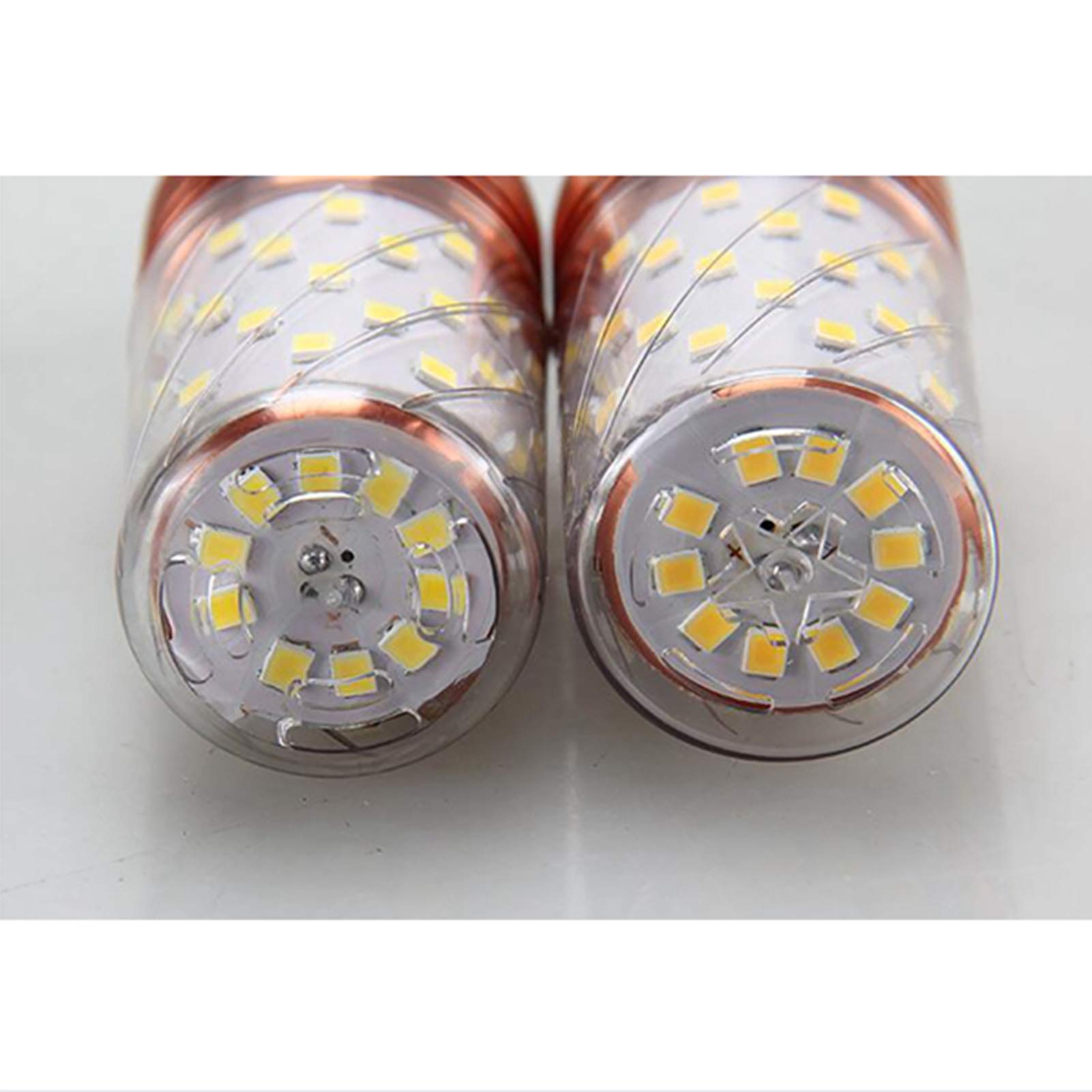 Bombillas vela LED Bombilla ahorro energía 16 W, bombillas LED maíz sin parpadeo, no regulables 2835 SMD, paquete 4 natural