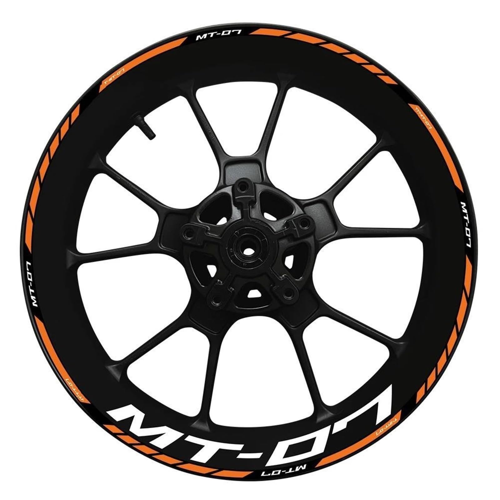 Inner and Outer Rim Reflective Waterproof Sticker 2022 for Yamaha MT-07 Wheel Hub Decal Decoration MT07 Set MT 07 Motorbike(Color18)