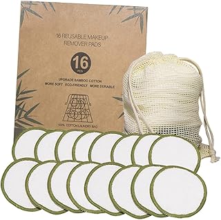 Outanaya 16 Pçs Caixa Removedor De Maquiagem Almofadas Para Rosto Algodão Removedor De Maquiagem Almofadas Removedor De Maquiagem Para Os Olhos Almofadas Faciais Almofada De Limpeza Facial