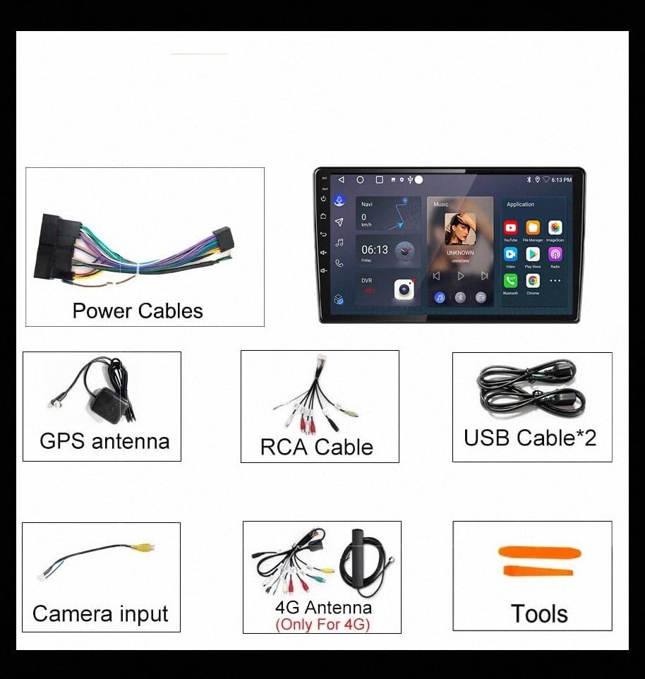 Pantalla Táctil Coche con Cámara Trasera para Aparcar Fácil en Chevrolet Captiva 2018 Carplay HD 7