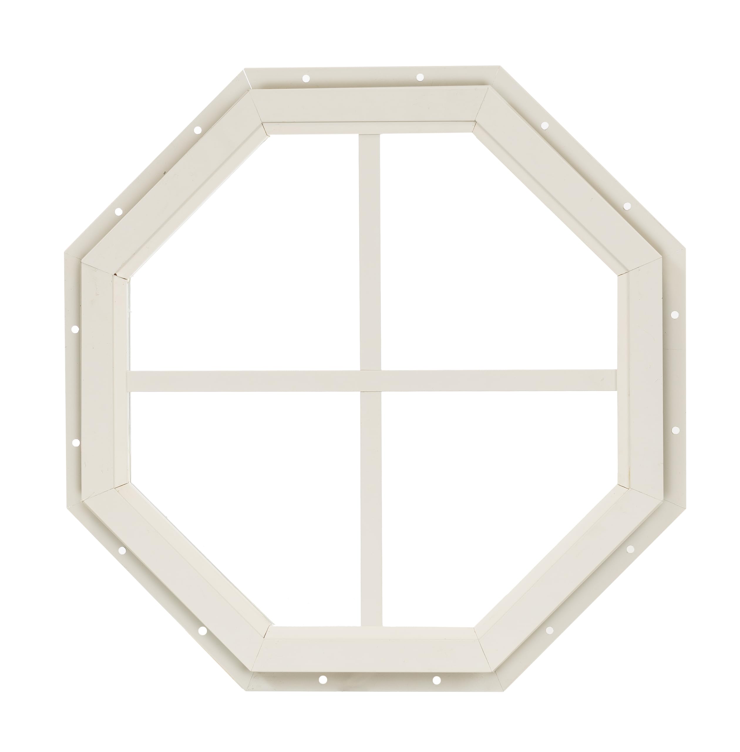 shed window 1434 octagon gable j-lap white tempered glass for sheds playhouses and chicken coops 1 pk woct14wj-bx1
