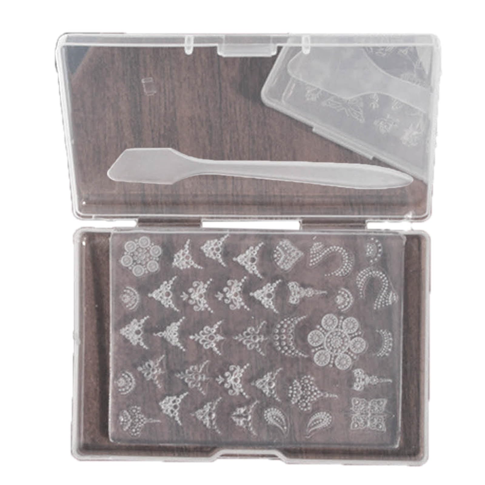 Appuivbt Nail Art Mold for DIY Decorations Silicone Templates Resin Casting Molds