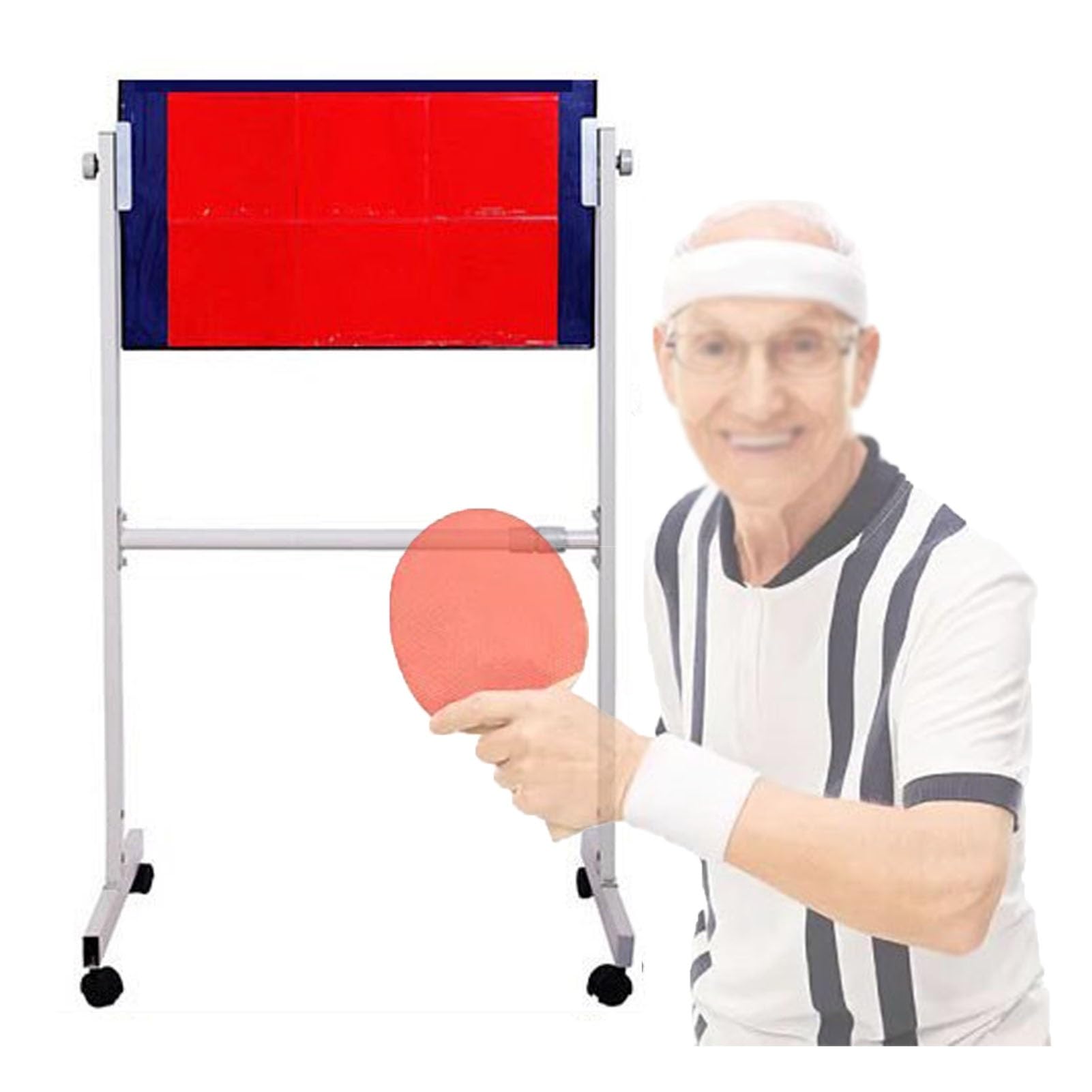 Table Tennis Rebound Board,Vertical Ping Pong Reboard,Return Board Training Device,Adjustable Angle,Suitable for Home Gyms and Schools